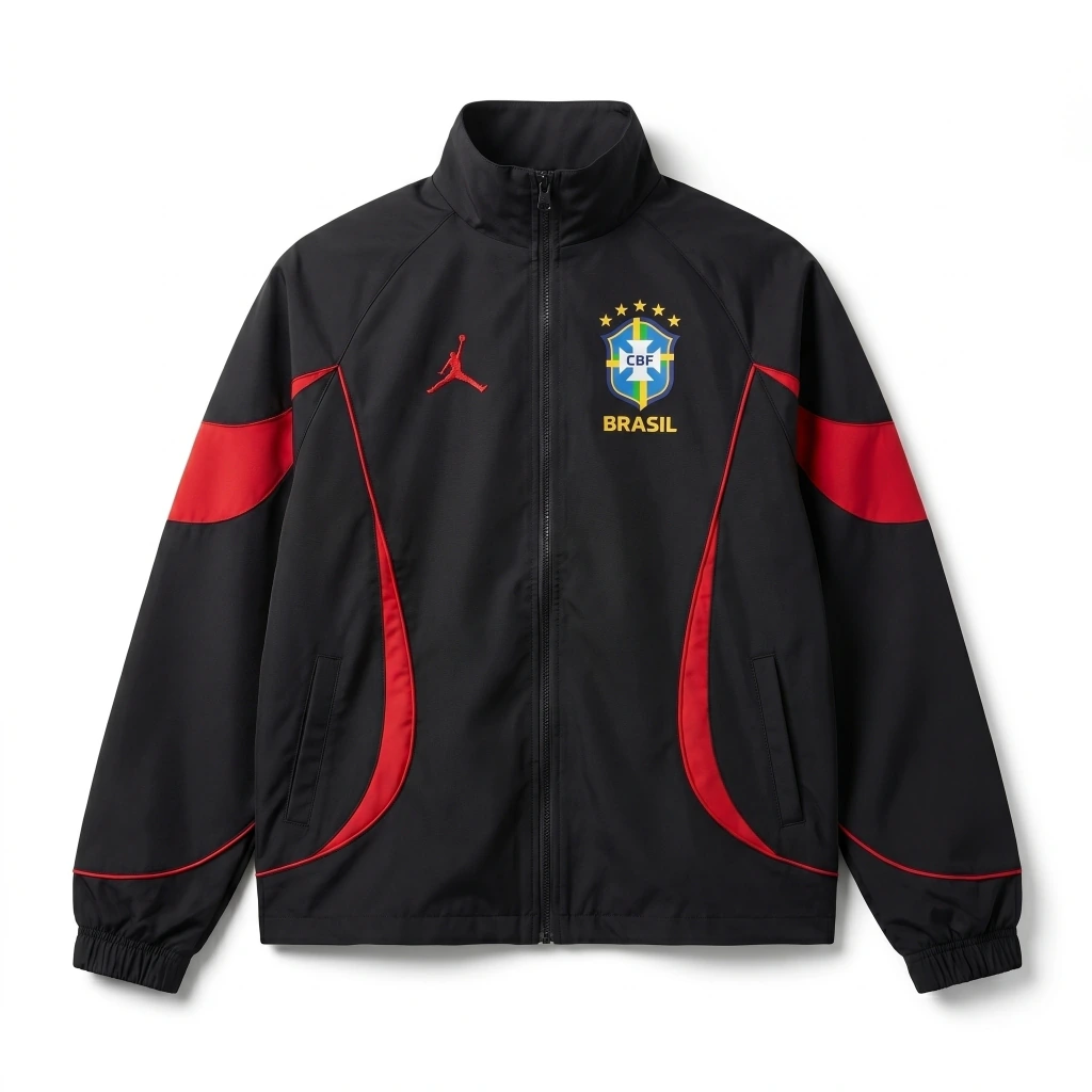 Agasalho Brasil — Seleção · Jordan Preta/Vermelha