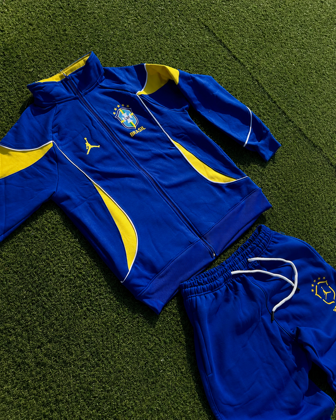Tracksuit JRDN x Brasil — Blue Hive — Seleção Brasil · Edição JRDN