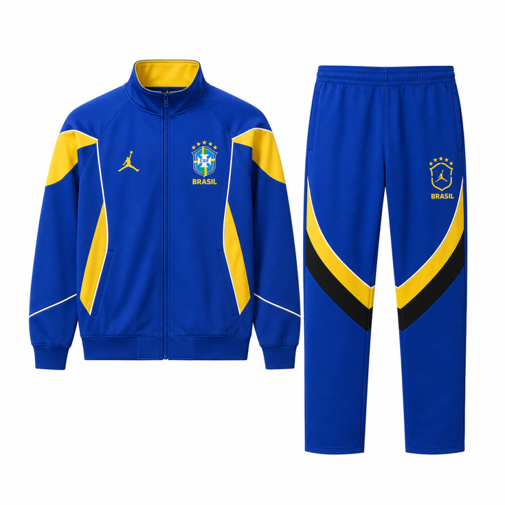 Tracksuit JRDN x Brasil — Blue Hive — Seleção Brasil · Edição JRDN