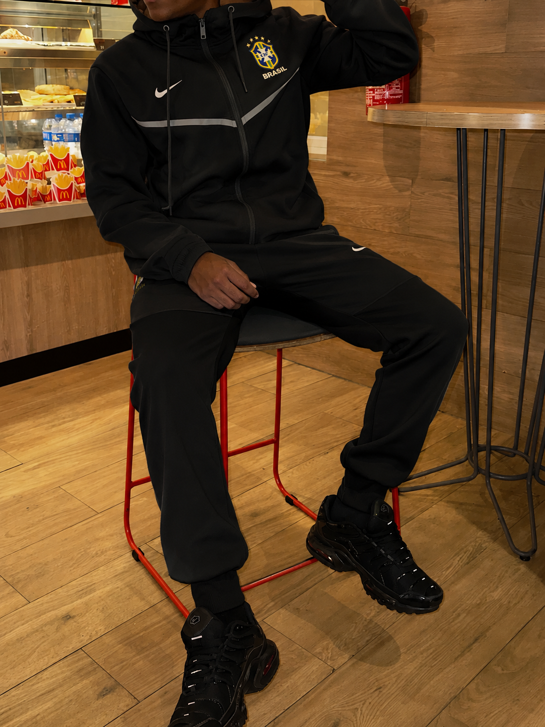 Tracksuit Nike x Brasil Black — Swoosh Reflective — Seleção Brasil · Blackout