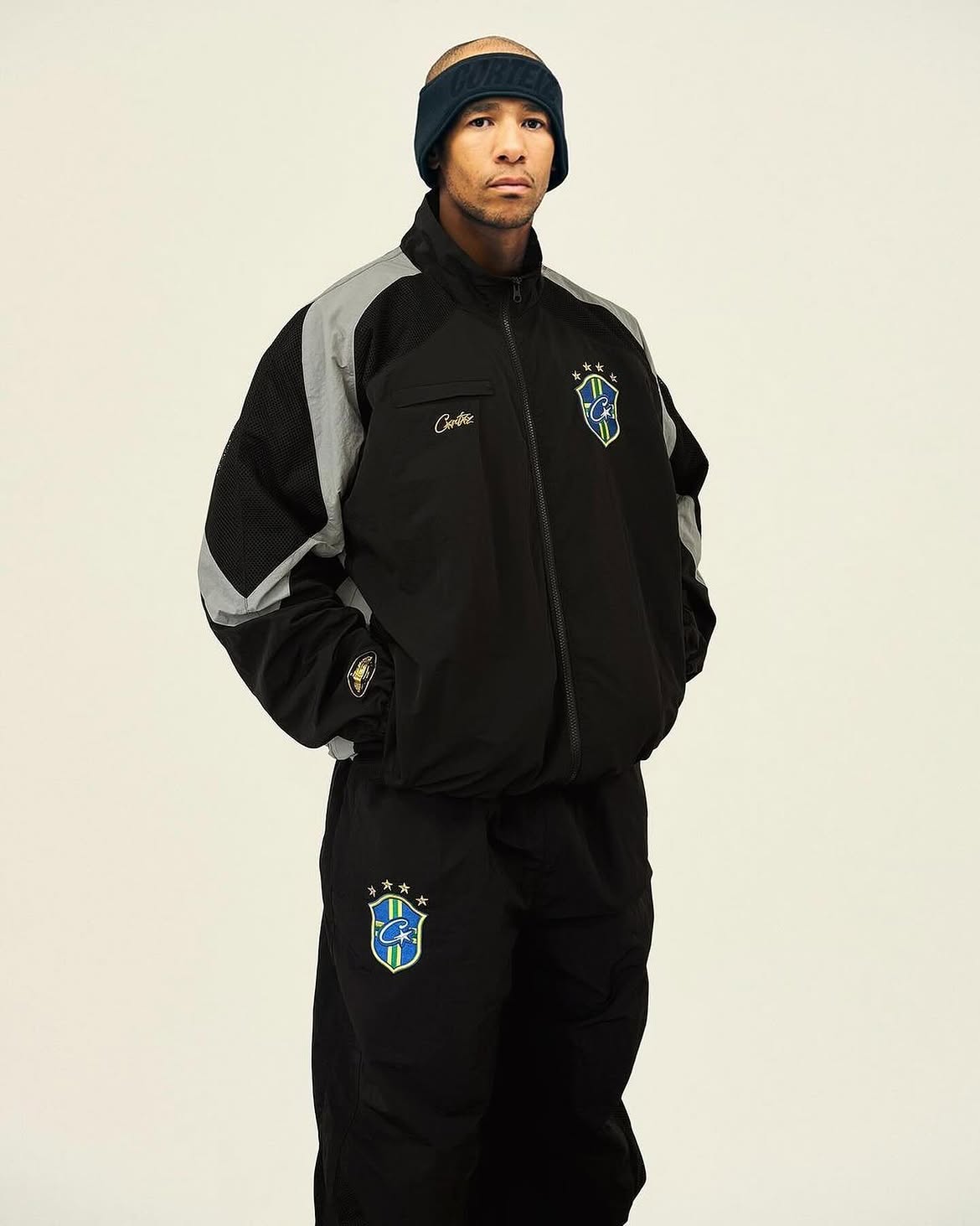 Tracksuit Corteiz x Brasil — Black Reload — Seleção Brasil · Corteiz